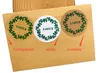 Zelfklevende Stickers 100 stuks 40mm aangepaste afdichting sticker witte achtergrond DIY krans stickers Aangepaste huwelijksfeest Ronde tekst 15 Inch 230627