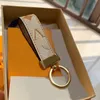 Gold plated key chain blue pink designer keychain dragonne leather plated gold buckle portachiavi unisex grace luxury keyring wallet bag decorative PJ047 C23