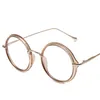 Eyeglass Frame rela 9059 Alloy Glasses Men Ultralight Women Vintage Round Prescription Eyeglasses Retro Optical Eyewear 230628