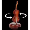 Party Favor Melody Strings Violin Guitar Music Box - Rotating Musical Base Creative Artware For Parties Home Decor Miniature Instrum Dhs4Q