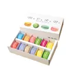 Macaron Box Rymmer 12 hålrum 20*11*5cm Matförpackningar Presenter Papper Festlådor För Bageri Cupcake Snack Godis Biscuit Muffin Box Q256