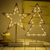 Işıklar Sıcak Satış Romantik LED Modelleme Işık Yıldız Kalp Ağacı Noel Odası Ev Dekorasyon Masaüstü Gece Lambası SüslemeHKD230629