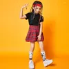 Stage Wear Tance Costumes Girls Street Practice Hiphop Cheerleader