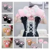 Andere festliche Partyartikel Sexy The Maid Cat Mother Cats Claw Handschuhe Cosplay Zubehör Kostüm Plüsch Paw Partys Glovessupplies Dhkca