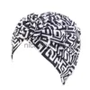 Bandanas African Print Turban Hat for Women Scrunchies Knut Headwrap Stretch Bandanas Party Headwear Ladies Headscarf Hair Accessories X0628