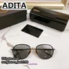 A DITA SUN SUN SUNDASSES DRX 8866 Designerskie okulary przeciwsłoneczne dla mężczyzn Obiektywność żywicy Uv400 Blue Titanium Top Wysoka jakość oryginalnej marki Spectacl 4U2N