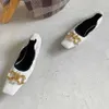 Sandals New Brand Women Flat Shoes Square Toe Vintag Slip on Ballerina Shallow Ballet Loafer Stone Pattern Mu 230511