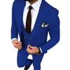 Мужские костюмы Черные свадебные смокинги Slim Fit One Button Men Custom Made Groom 3 Pieces Prom Terno Masculino Блейзер Куртка Брюки Жилет