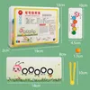 Other Toys Wooden Clip Beads Games Montessori Color Matching Parish Learning Set Fine Movement Training Educational For Children 230627
