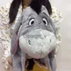 Animais de Pelúcia Recheados Frete Grátis 36cm 14'' Cinza Bisonho Burro Coisas Animal Bonito Brinquedo de Pelúcia Macio Boneca de Aniversário Coleção de Presentes para Crianças J230628