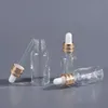 빈 에센셜 오일 병 5ml 10ml 15ml 20ml 30ml 50ml 100ml 투명 유리 Dropper 병 화장품 에센스 Ouebe