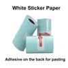 Rollos de papel de recibo de etiqueta adhesiva térmica de 57x30mm para impresoras A6 Perpage de 58mm funda protectora de silicona suave