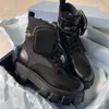 أحذية مصممة نساء أحذية ROIS Boots Martin Martin Boots Nylon Combat Combat Boots Nylon Bouch متصلة بحجم الكاحل الكبير مع الأكياس NO43