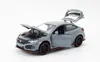 Diecast Model car 132 TYPE R Hatchback Model Toy Vehicle Alloy Die Cast Sound Light Pull Back Sports Car Toys For Gifts 230627