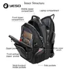 Bolsas YESO Backpack de grande capacidade Homens Multifuncional à prova d'água de 15.6 polegadas para adolescentes Backpack de viagens casuais de negócios