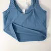 Projektant 23ss ll wyrównaj top zbiornik u stanik jogi strój kobiety letnie seksowna koszulka solidna tops