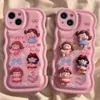 Top Designer Cute Little Princess Case iPhone 13 14 Pro Max 12 Mini 11 Xs XR X 8 7 Plus Bedrukte achterkant Deluxe volledige dekking beschermhoes