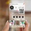 Cards Customized Printed Plastic Transparent Business Cards Instagram Name Card Ig Frosted Waterproof Free Design 200/500/1000PCS