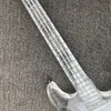 Akrilik ST Elektro Gitar, LED Işık, Metal Ton, Profesyonel Kalite Güvencesi, Eve Ücretsiz Teslimat