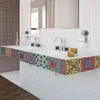 Wall Stickers Color DIY Wallpaper Room Decoration Removable Tile Waterproof Decals Bathroom Renovation Nursery Decor