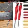 Markers Solid Deep Hole Woodworking Pencil Set Activity Wood Pen with Black Red and Yellow Core for Construction Masons Carpenter Marker