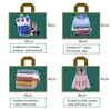 Geschenkpapier 100 Stück benutzerdefinierte Phnom Penh Matte verdickte Einkaufstaschen mit Griff Kunststoff-Geschenktüte Druck einfarbig auf doppelseitig 230627