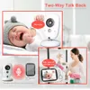 Pegatah 3,2 cala Wi -Fi Monitor Bezprzewodowy Bluetooth 2 Way Audio Talk Nocna Niania Monitorowanie temperatury Baby Monitorowanie L230619