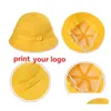 Party Hats Popperz Custom Logo Hat - Personalized Event Favors For Boys Girls Yellow Christmas Accessories With Your Design. Drop De Dh0Ko