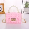 Silicone Pop Toy Bag Pearl Handle Handbags Chain Messenger Small Change Storage Bags