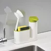 Dish Racks Kitchen Stoarge Rack for Cleaning Washing Sponge Brush Sink Detergent Soap Dispenser Bottle Organizer Gadgets 230628