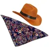Cat Costumes Pet Hat Triangle Ręcznik Meksyk kowbojski stylowy pies chusta odzież dekoracje trójkątne szalik poliestrowy zestaw