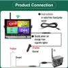 S Greenyi 7 tum trådlös lastbil DVR IPS Monitor med AHD 1280*720p Night Vision High Definition WiFi Camera Support SD Card L230619