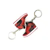 Keychains Lanyards New Mini 3D Stereo Sneaker Keychain Classic Style Shoes Basketball Key Holder Men Women Kids Bag Accessories Dr Dh7Pt