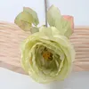 Dekorativa blommor Simulerade Rose Burnt Edge Large Silk Fabric Home Wedding Valentine's Day Decoration Artificial Flower