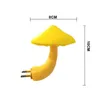 s Led Night Mini Mushroom Wall Light Control Induzione Risparmio energetico Protezione ambientale Camera da letto Lampada Home Decor HKD230628