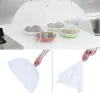 Сетчатая экрана пищевая крышка всплывающая сетчатая сетчатая защита пищевой крышки складной сетевой зонт крышка палатки против мухи комара кухня