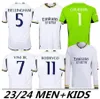 2023 BELLINGHAM VINI JR soccer jerseys Tchouameni 23 24 Mbappe COURTOIS CAMAVINGA ALABA Rodrygo Long sleeves Camisetas men kids kit uniforms fans player