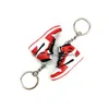 Keychains Lanyards New Mini 3D Stereo Sneaker Keychain Classic Style Shoes Basketball Key Holder Men Women Kids Bag Accessories Dr Dh7Pt