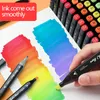 Markers Manga Marker Pens Set Colored Double Ends Brush Pen Drawing sketch Art supplies Stationery Lettering School 230627