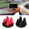 Disour 360 -graders biltelefonhållare Soft Silicone Anti Slip Mat Mobile Mount Stands Support Car GPS Dashboard Bracket