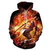 Tshirts Demon Slayer Hoodies 3D Printing Anime Hoodie Långärmad tröja med hoody barnkläder vinter 230628