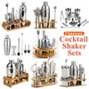 Bar Gereedschap Rvs Cocktail Shaker Set Mixer Barman Kit Schoenmaker Boston Bars Jigger Muddler Schenker Lepel 230627