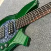 Custom Shop, E-Gitarre mit sechs Saiten, Bassgrün, Silber, Rosa, Ahorngriffbrett, Chromzubehör, kostenloser Versand