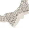 Colliers pour chiens Collier pour chat Collier Pet Bling Bowknot Bijoux de luxe Chiot PU Strass