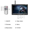 s Camecho Monitor per auto Display LCD TFT da 7 pollici Monitor per telecamera di backup wireless per monitor per telecamera di sorveglianza domestica per retrovisore per autobus L230619