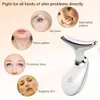 Face Care Devices Neck Face Beauty Device EMS Neck Face Lifting Massager Skin Tighten Device LED Pon Therapy Anti Wrinkle Double Chin Remover 230628