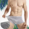 Caleçon Sexy hommes sous-vêtements Boxer Shorts glace soie U convexe doux Kilot mâle hommes Cueca Homme glisse Gay XX
