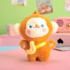 Bambole di peluche Short Banana Monkey KeyChain Cute Creative Zaino Ciondolo Cartoon Gift Soft Doll Car Chain Child Girl Kawaii Comfort Toy 230628