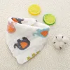 8 couches bébé nouveau-né INS imprimer bavoirs infantile Triangle écharpe tout-petits mousseline coton Bandana burp chiffons 23 couleurs