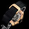 Richarmilles Watch Automatyczne sportowe zegarek mechaniczne Szwajcar Made Sens Watch Series RM7201 Rose Gold Automatyczne maszyny RM7201 21 rok Polityka BIR2XVWN-ZA8M